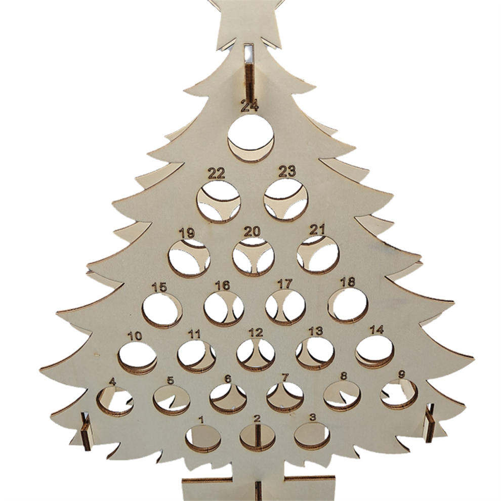 Christmas Tree Calendar Holiday Wine Rack and Spirits Gift Decoration Home