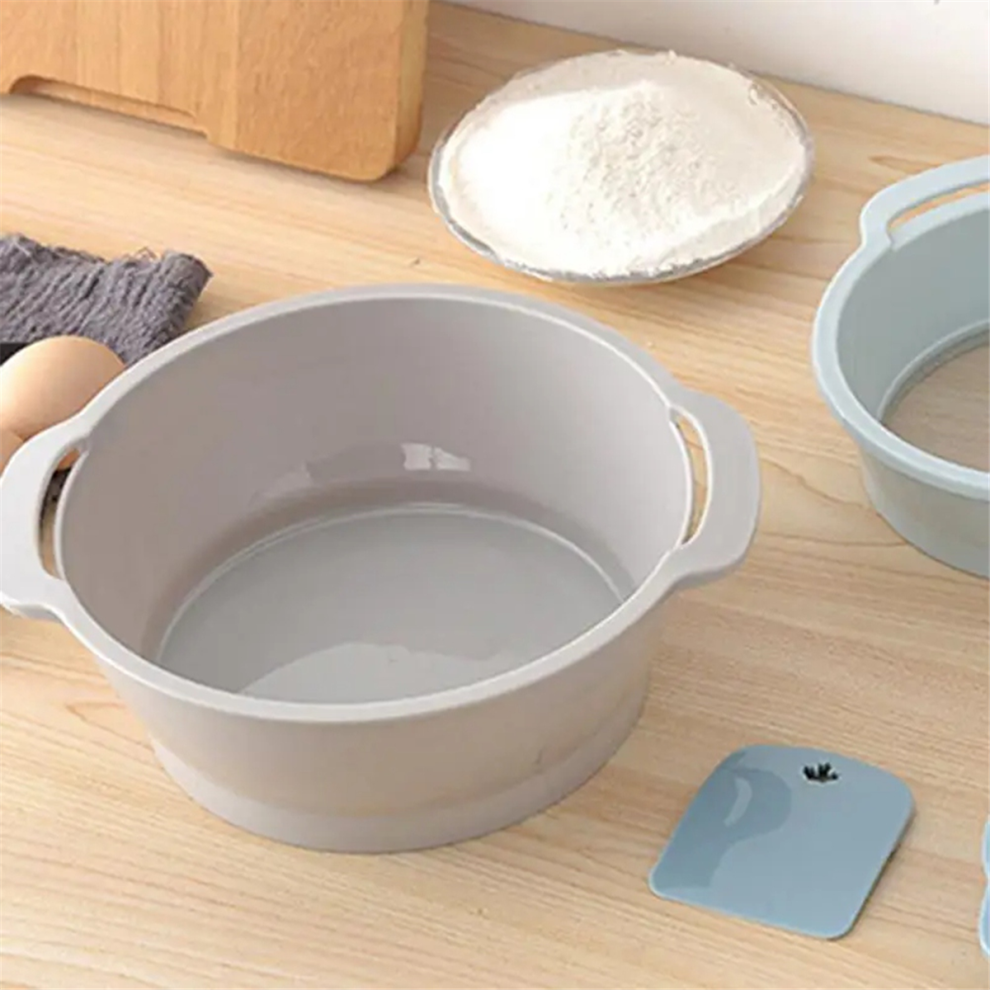 Kitchen Flour Sieve Strainer Handheld Semi-Automatic Sugar Sifter Powder Shaker Space-Saving Baking Tool L