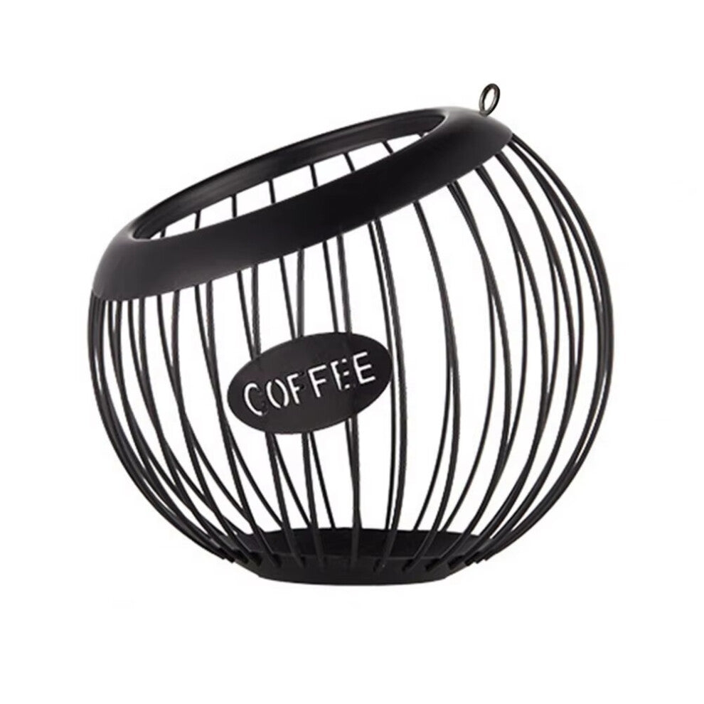 Storage Organizer Metal Coffee Pods Basket Capacity Container for K-Cups Versatile Holder