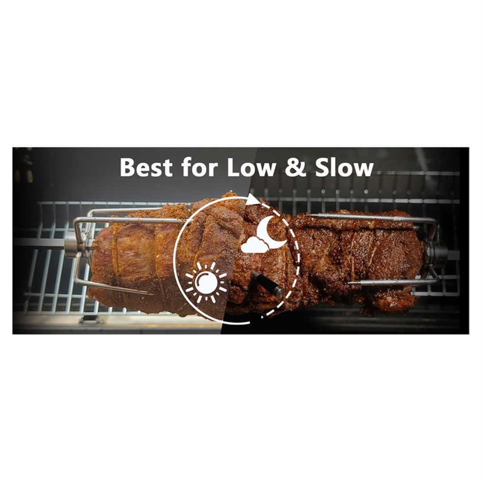 Wireless Meat Thermometer Digital Bluetooth Probes with HD Display and APP Remote Monitoring for Rotisserie Grill BBQ