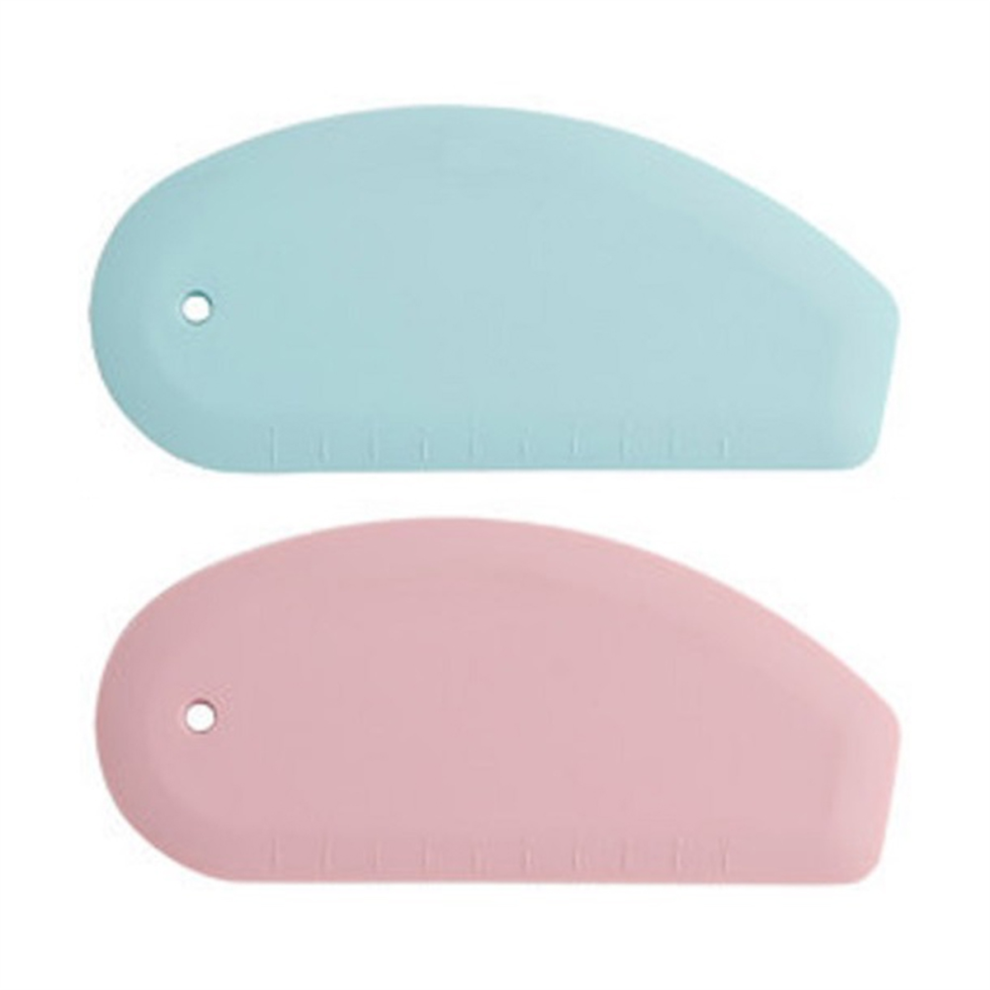 Silicone Bowl Scraper Flexible Curved Edge Food Grade Bench Dough Heat Proof Kitchen Pan