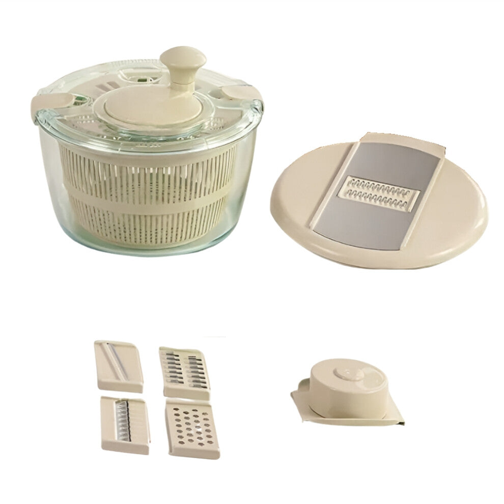 High Temperature Vegetable Dehydrator Multi-Function Grater Fruit and Drain Basket Kitchen Sink Milky White