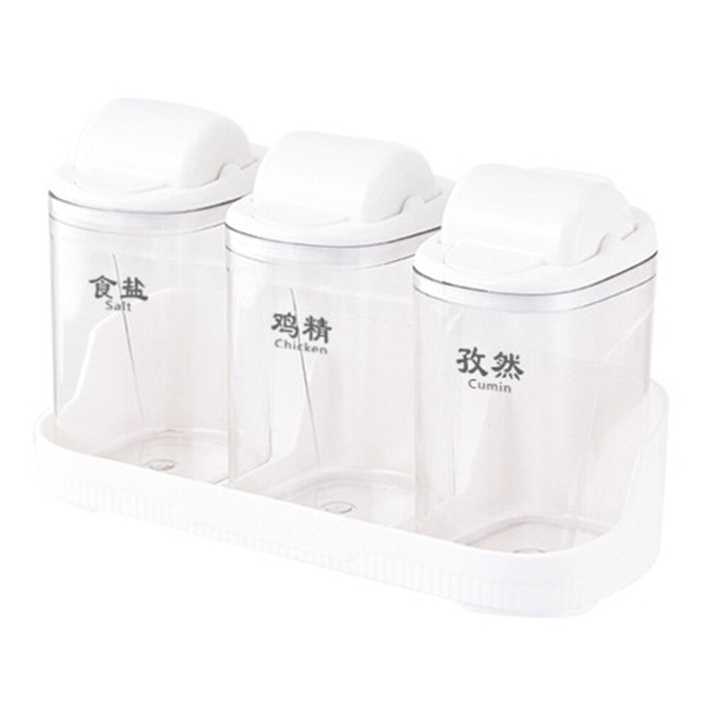 Wall-Mounted Kitchen Seasoning Jar Outdoor Portable Barbecue Spice Bottle Salt and Pepper A