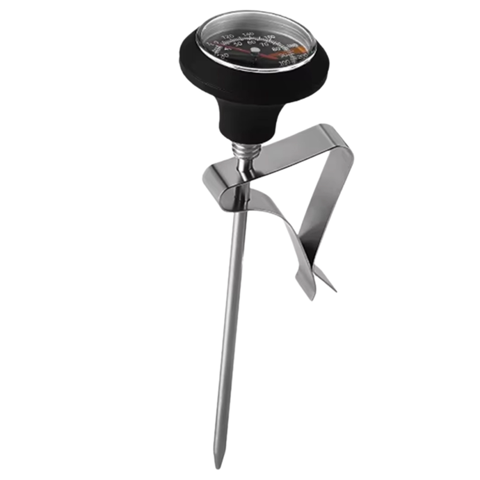 Milk Foam Thermometer Pointer Pour-over Coffee Mechanical Cafe Tool Kitchen Accessories Black