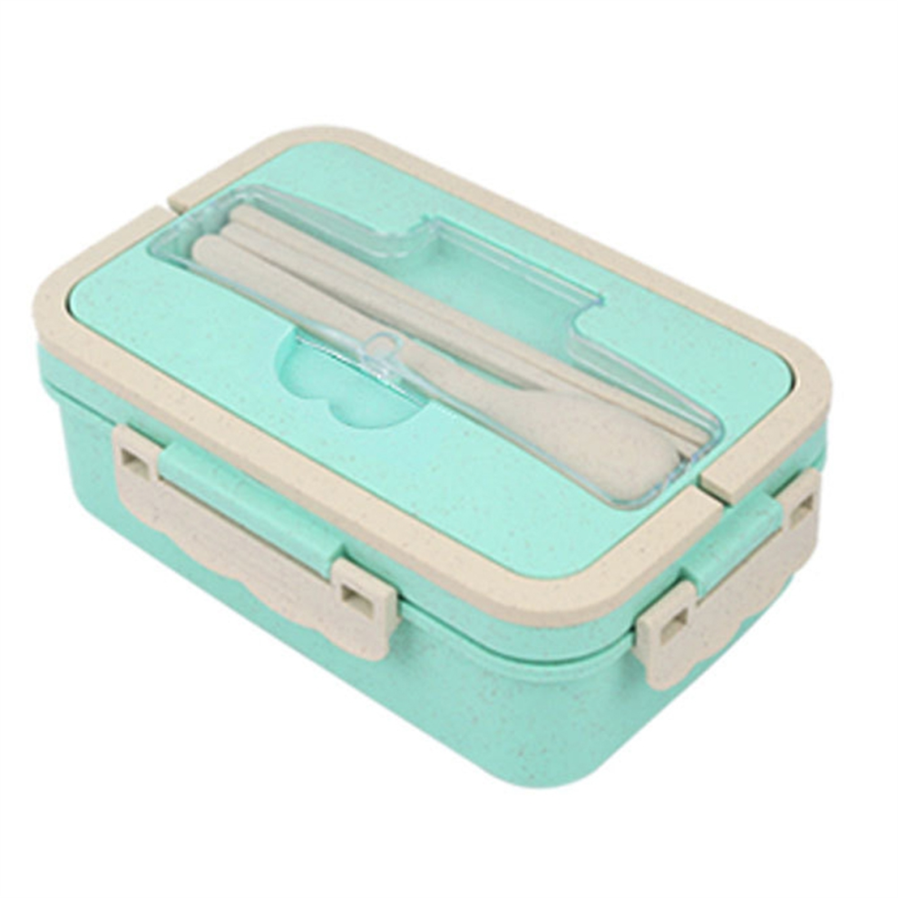 Bento Box for Adults - 3 Compartment Leakproof Lunch Container, Microwave & Dishwasher Safe, Reusable Salad Snack A