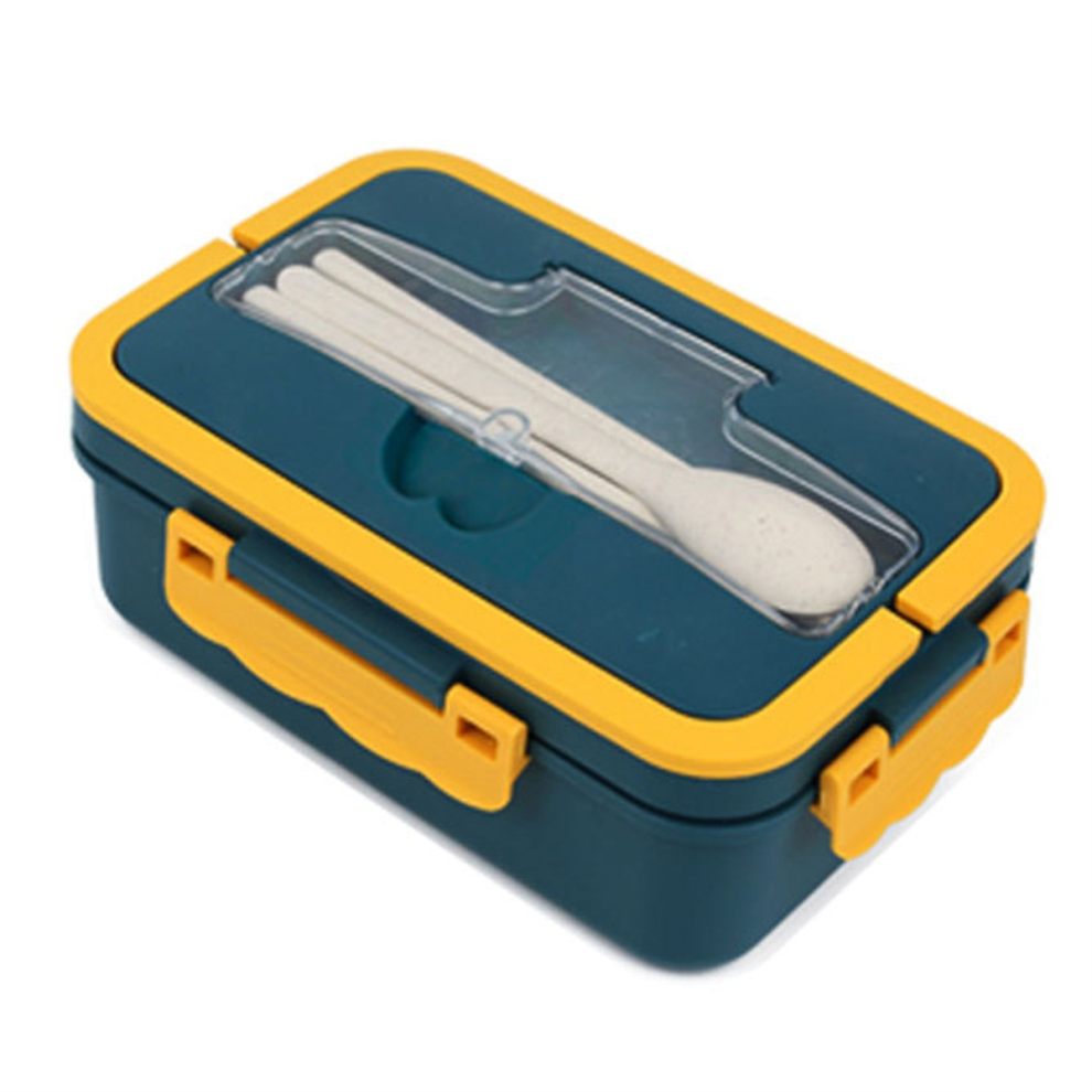 Bento Box for Adults - 3 Compartment Leakproof Lunch Container, Microwave & Dishwasher Safe, Reusable Salad Snack B