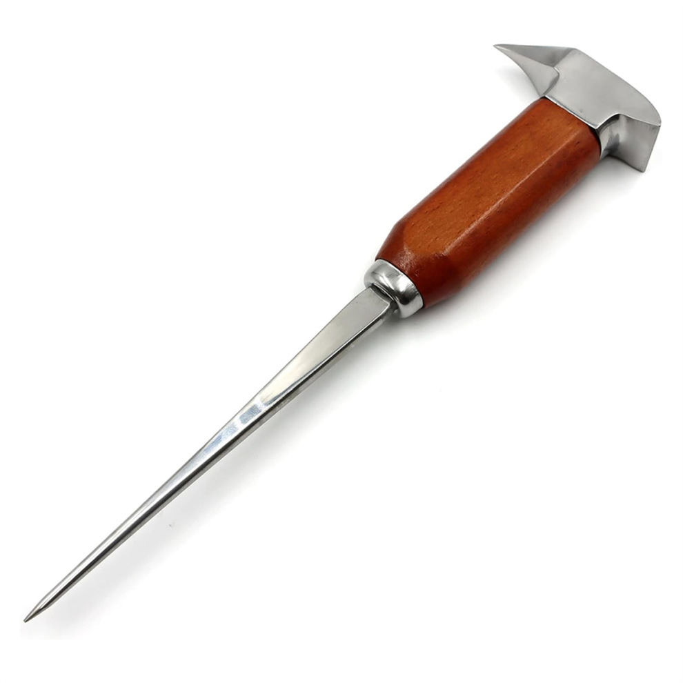 Ice Pick Stainless Steel, Picks for Breaking Ice, with Wood Handle, Kitchen, Bars, Bartender