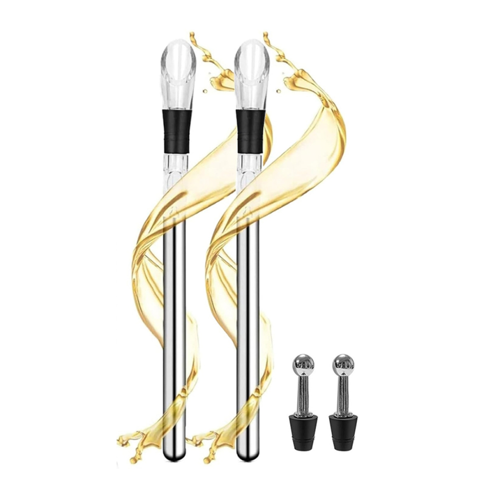 Wine Chiller Stick, Cooling Stainless Steel Cooler Stick with Nozzle