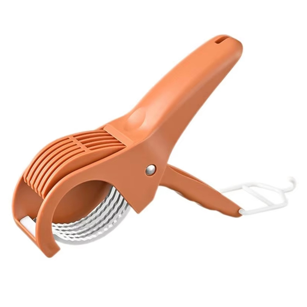 Portable Salad Cutter Chopper - Manual Fruit & Vegetable Slicer, Kitchen Gadget for Easy Chopping, Slicer Tool B