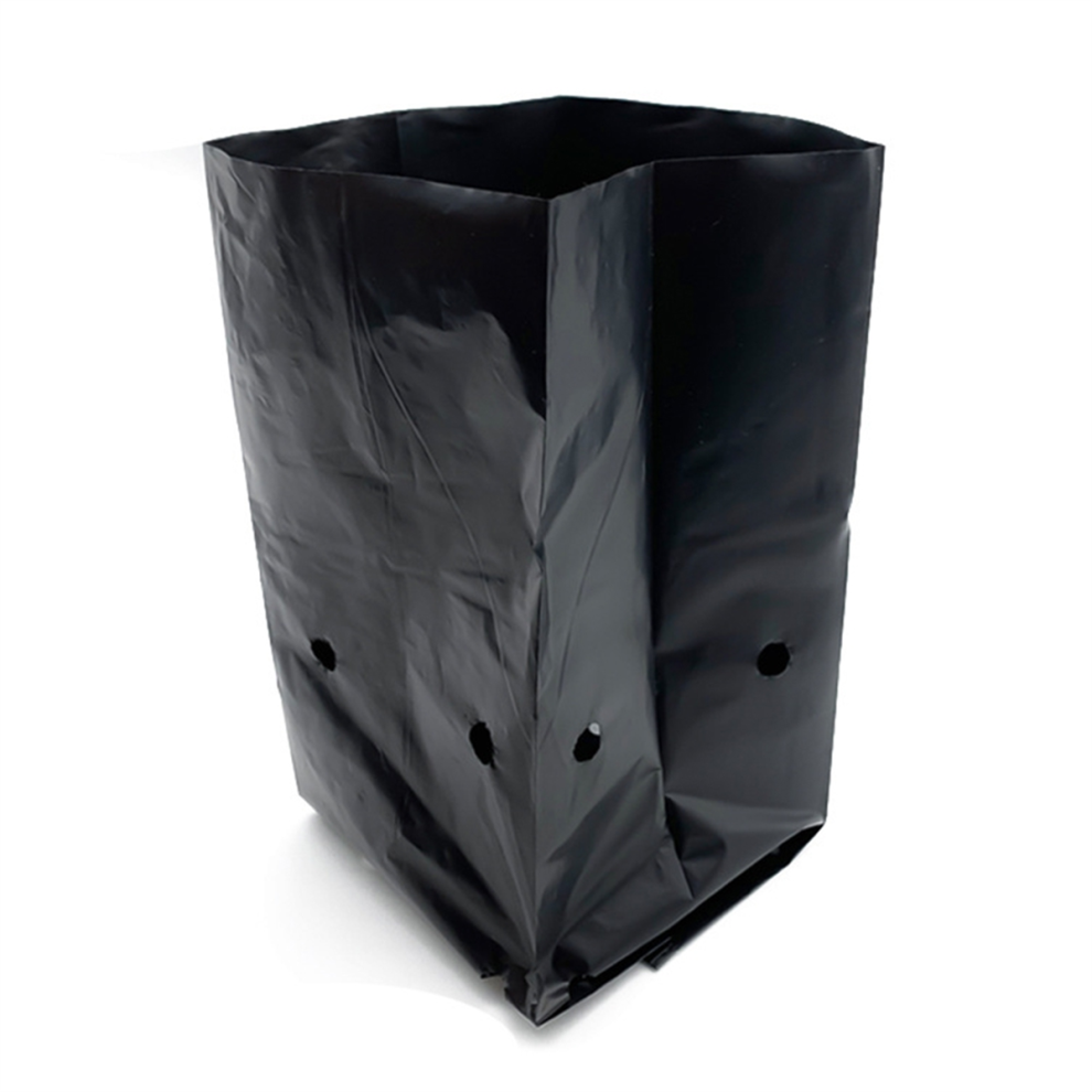 500pcs PE Seedling Bags with Air Holes for Gardening Plants 14x15cm