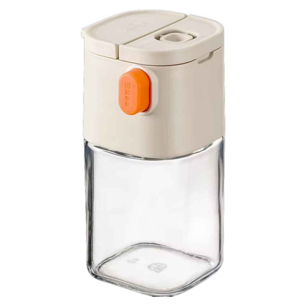 type glass Seasoning Bottle, Multi-Functional Quantitative Pot, Kitchen Salt Jar, Spice & Pepper Shakers
