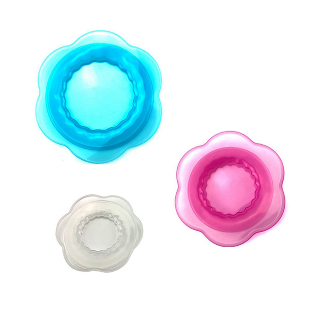 Reusable Silicone Food Storage Cover, Multi-Color Stretch Sealing 3-Piece Set of All Sizes are Suitable.
