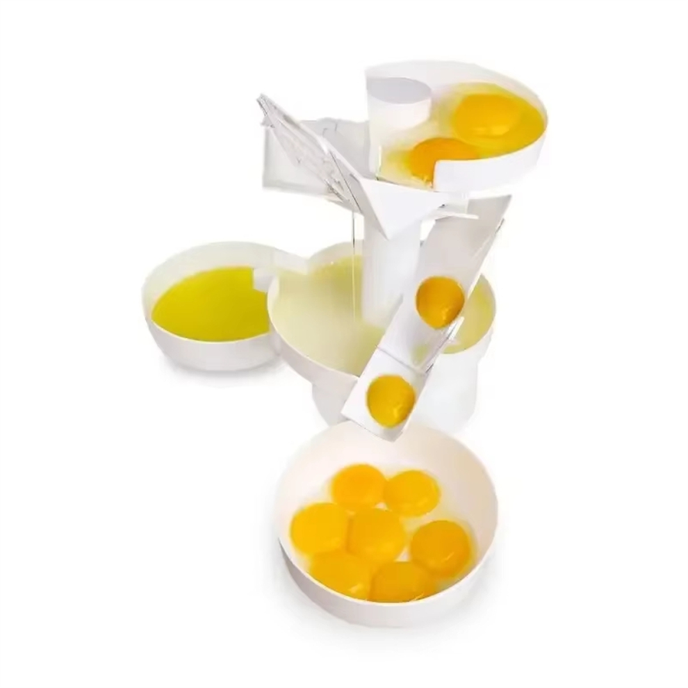 Large Egg Yolk Separator Simple Household Accessories Kitchen Baking Gadgets White Machine Protein Tool