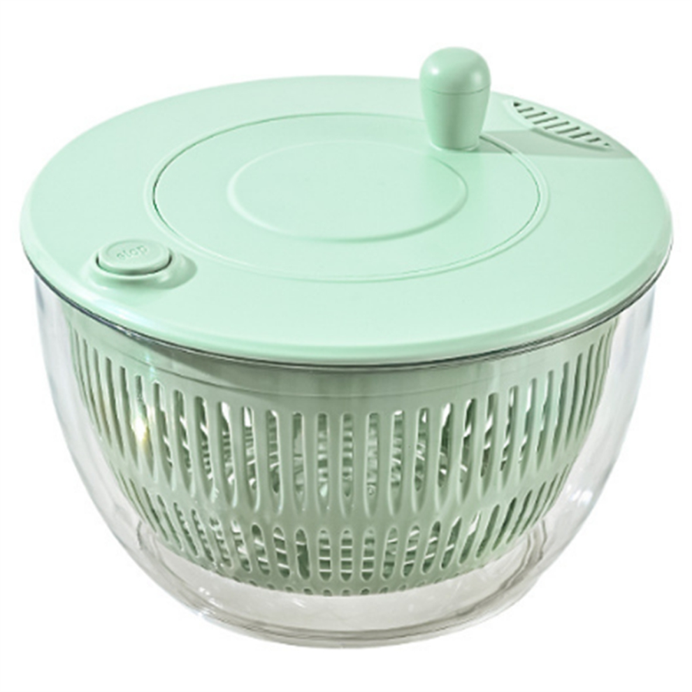 Salad Spinner Large, Vegetables Fruits Wash Bowl,Lettuce Pasta and Fries Dryer with 5 Blades,Kitchen Colander