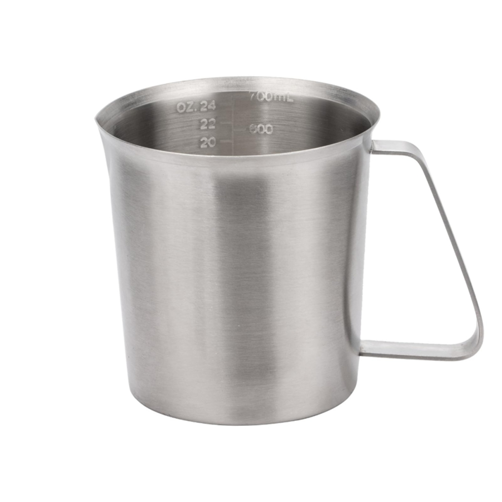 Stainless Steel Measuring Cup 3 Capacity, Metal with Handle, Kitchen Tools for Baking and Cooking