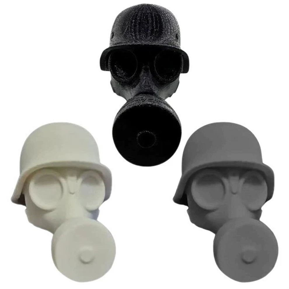 Gas Mask Beer Bottle Cap Reusable Cover Stopper for Liquor Preservation & Dustproofing