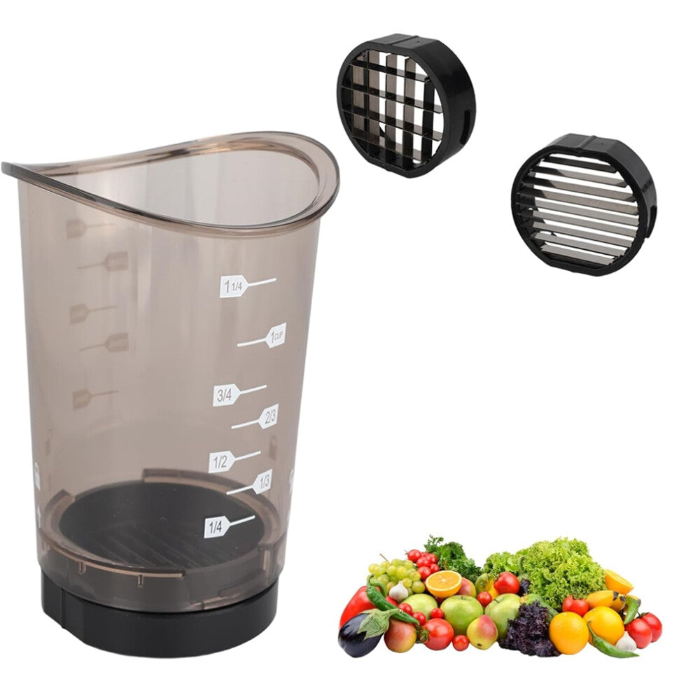 Fruit Cutter Cup with Removable Stainless Steel Blade,Cup Fruit, Dishwasher Safe, Kitchen Aid Egg