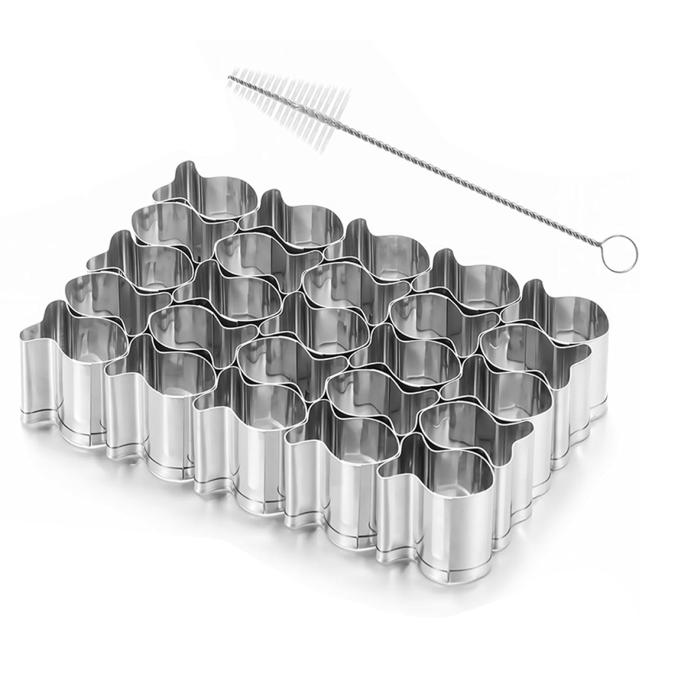 Goldfish Cracker Cutter, 25 Cavity Mini Gold Fish Stainless Steels Cutter for DIY Baking