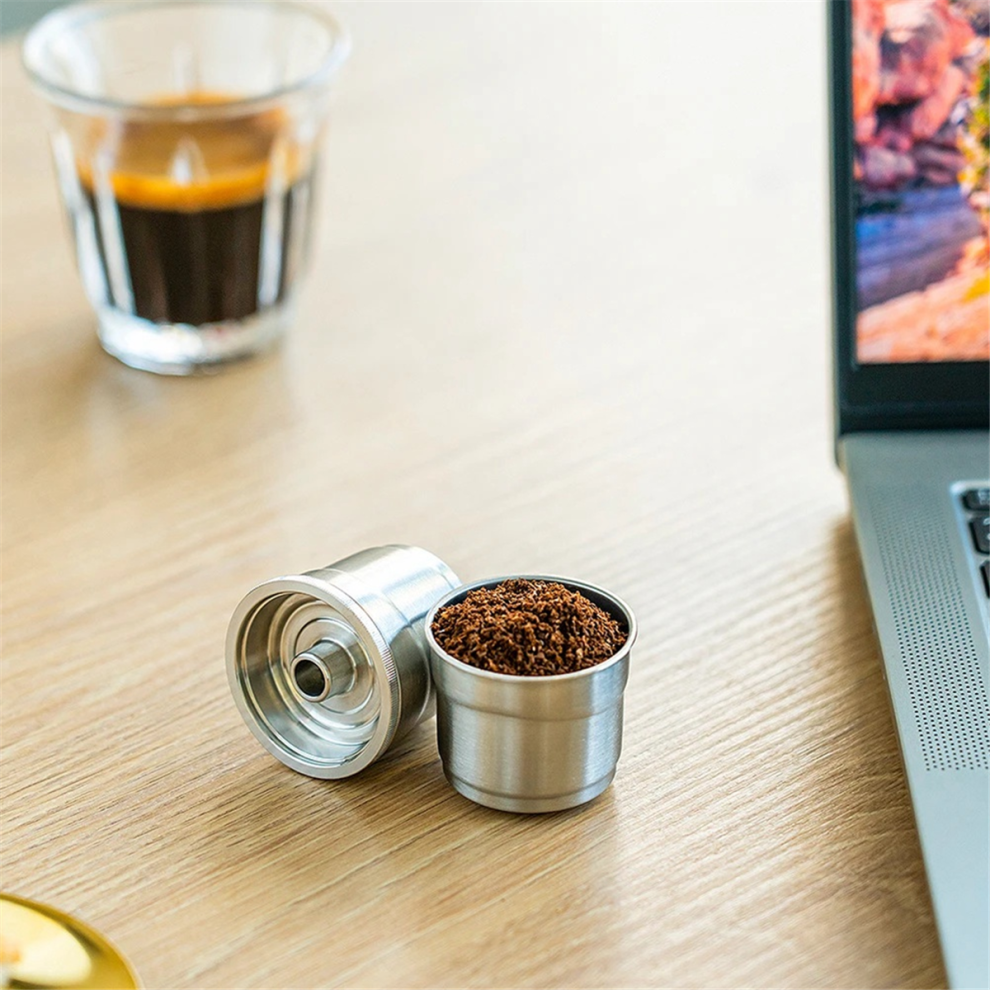 2PCS Reusable Capsule for Espresso Refillable Pods Stainless Steel Coffee Filter Pod X7- Y3- Y5