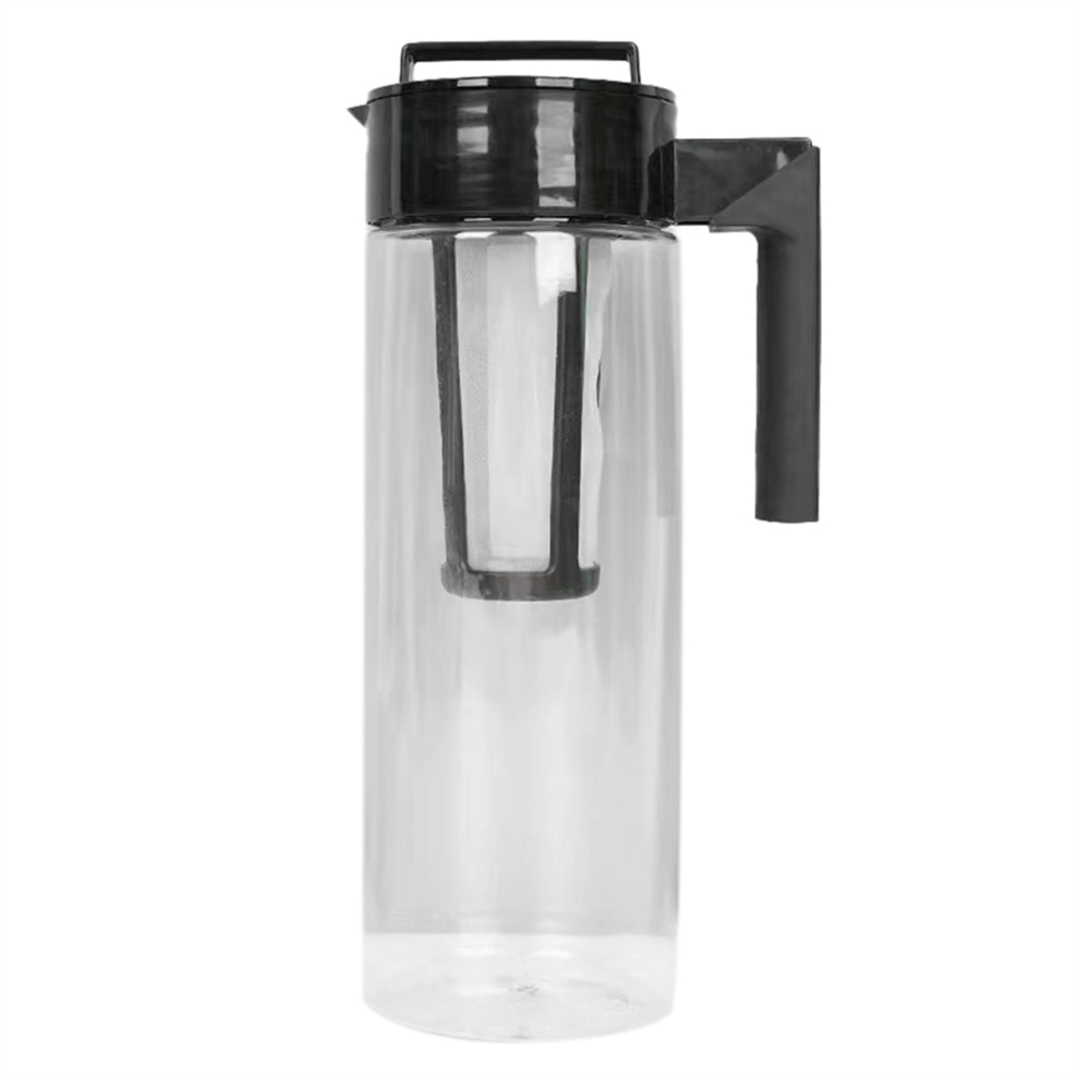 Large Capacity Cold Brew Coffee Pot Tea with Filter Household Plastic Ice Pot,A