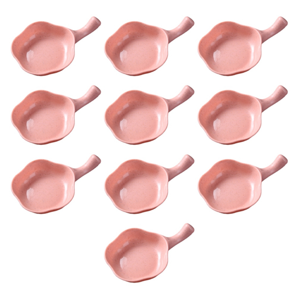 Seasoning Plate Dressing Tomato Sauce Dish Kitchen Bowl Handle Plates Serving Saucers for Pink