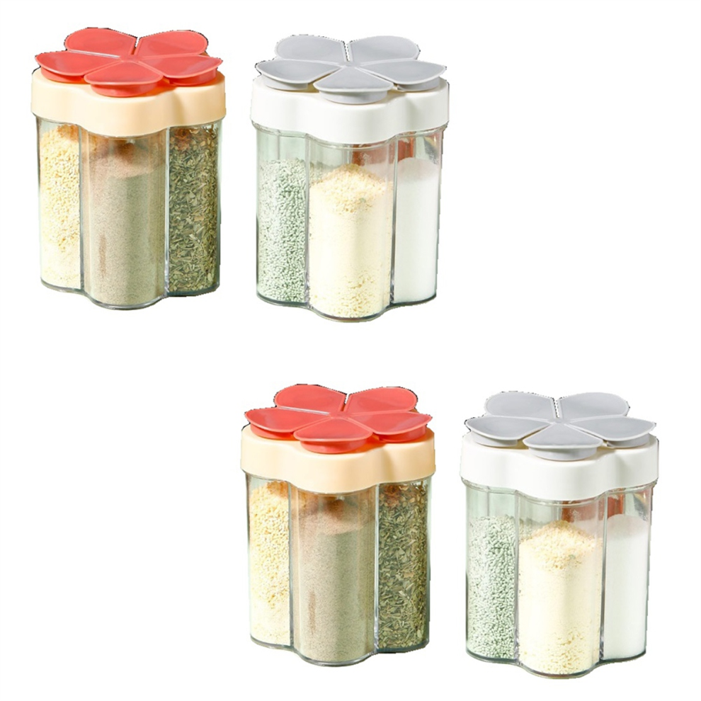 Spice Jar Plastic Container Flavor Bottle Organizer Outdoor Camping Seasoning Kitchen Gadget Kit