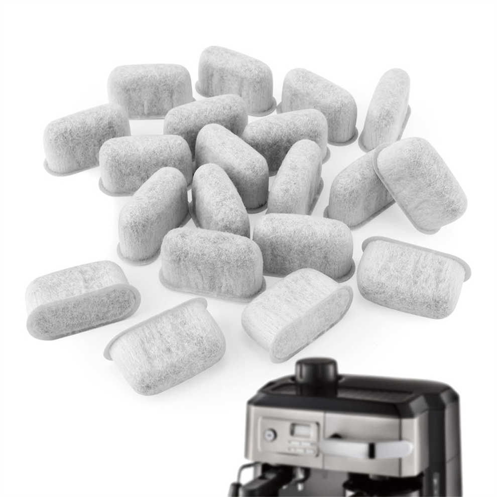 20 Pcs Espresso Machine Filter for ,Super Strong Adsorption Activated Charcoal Coffee Water Replacement