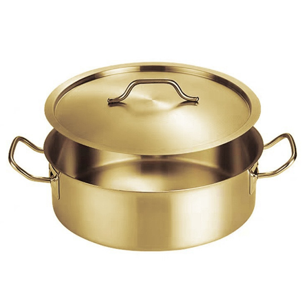 Stainless Steel Pot Double Handle Double-Handled Hot Basin Household Soup B