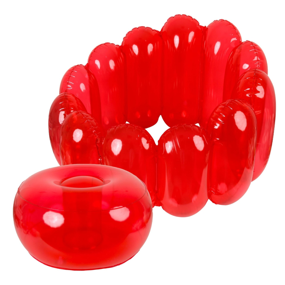 Jelly Inflatable Chair, the Collection, Portable Blow Up Couch, Sofa Seat Furniture for Home Yard Patio