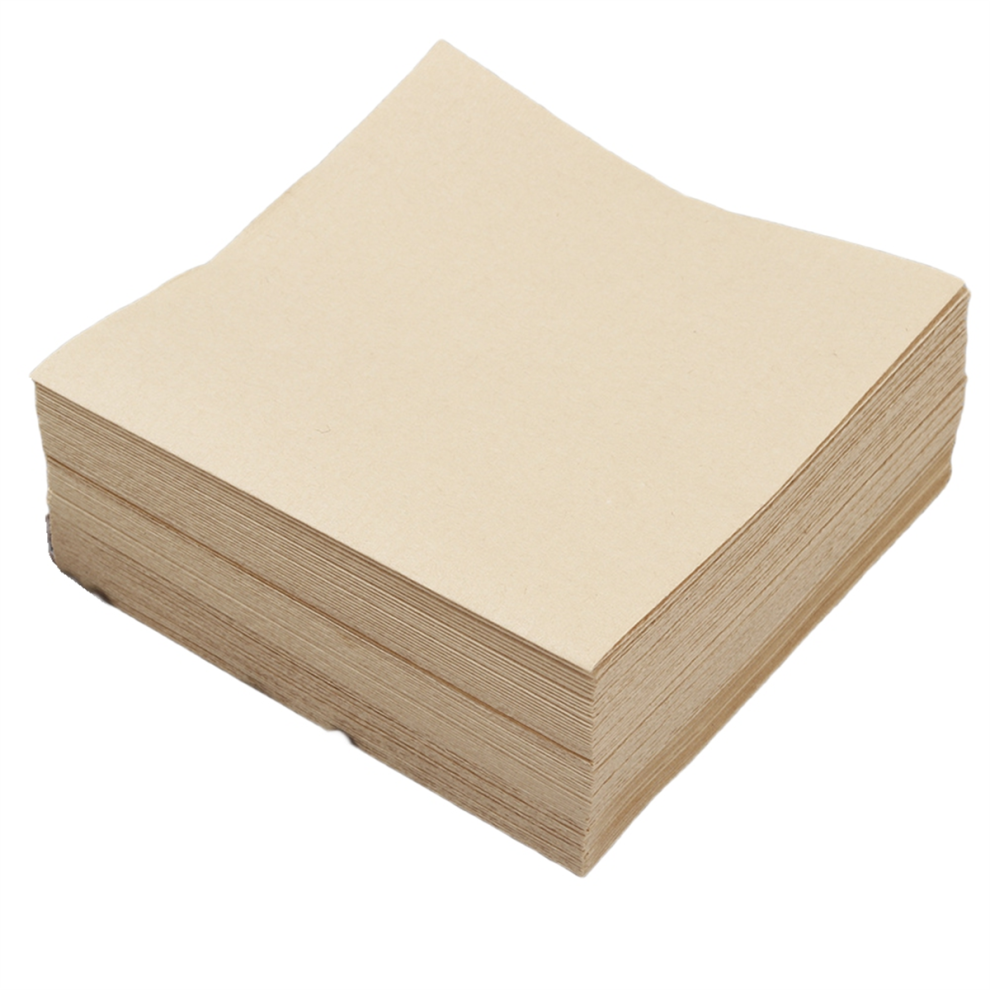 50PCS Square Coffee Filter for 3-10 Cups Natural Unbleached Disposable Easy Carry Home Office Maker