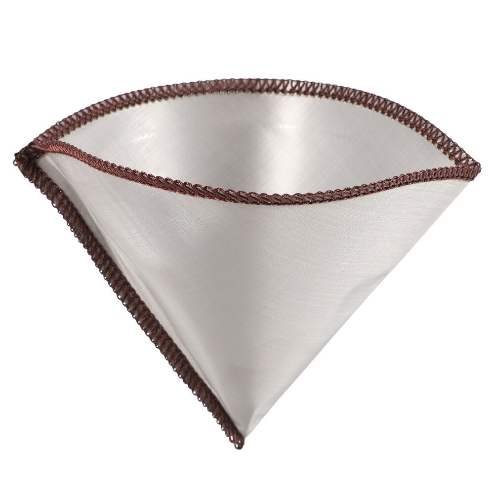 Reusable Pour over Coffee Filter Mesh Paperless Stainless Steel Cone 3 To 4 Cup Drip