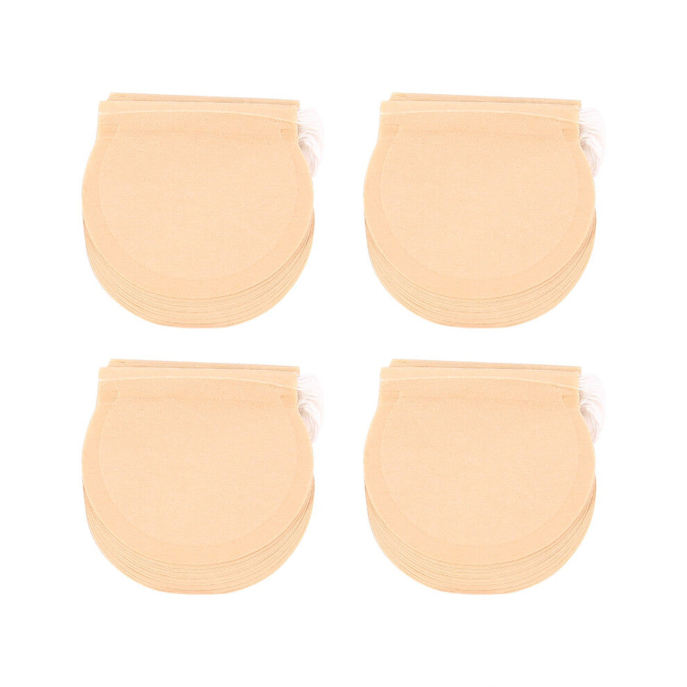 Tea Bags, 300Pcs Disposable Empty Bags Infuser Drawstring Teabags Safe Natural Material for Loose Leaf Herbs Teas, Round Shape