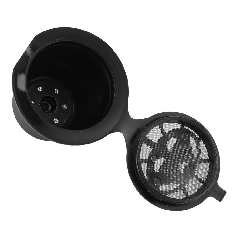 6PCS for Refillable Reusable Coffee Capsule Filter Cup Machine Plastic Filter,Black
