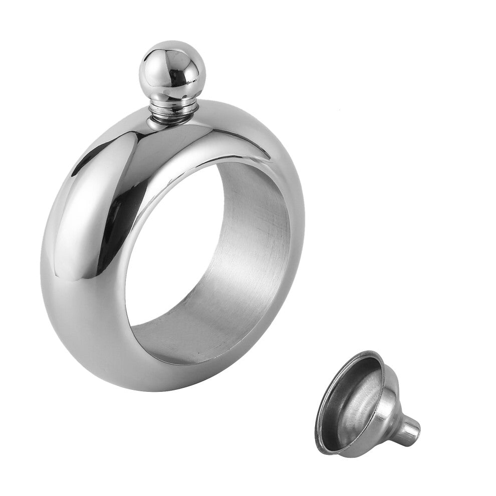 Flask Bangle Bracelet,Wine Whisky Hip Flagon Drinking Bottle,Wine Liquor Bracelet for Women Girls Party 1Pcs