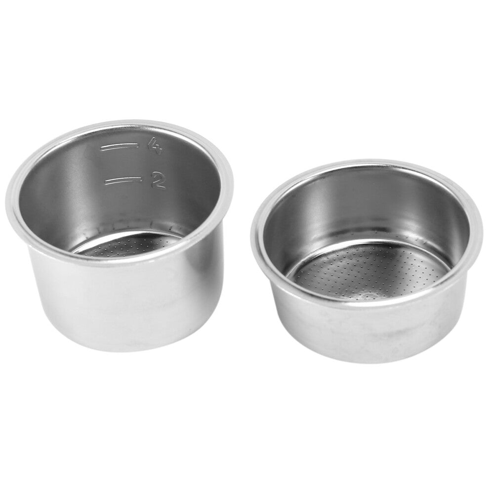 2 Packs of 51mm 2-4 Cup Filters, Bottomless Portafilter Replacement Filter Basket for Coffee, EC680 EC685