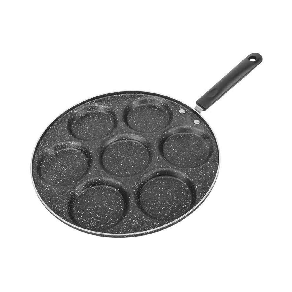 7 Cups Pancakes Frying Pans Breakfast Egg Pan Non-Stick Holes Cooking Ham Pancak Maker Cookware