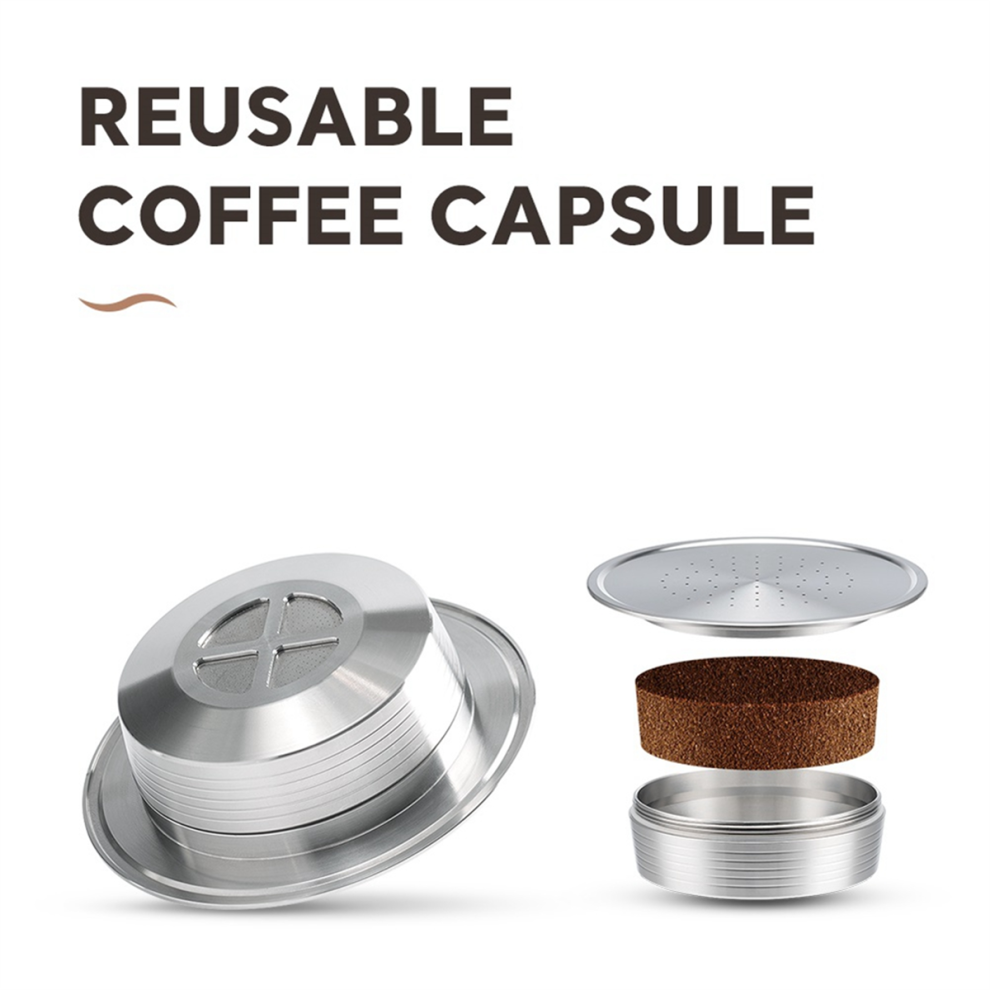 Reusable Coffee Capsules Stainless Steel Refillable Pods for HD7801 Machine