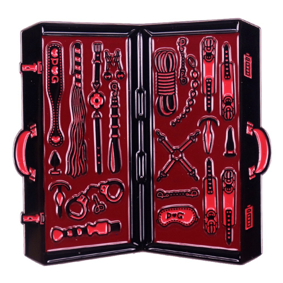 2Pcs Cartoon Storage Box Men Women'S Brooch for Clothes Pin Briefcase Badges Lapel Pins Backpack Decorations