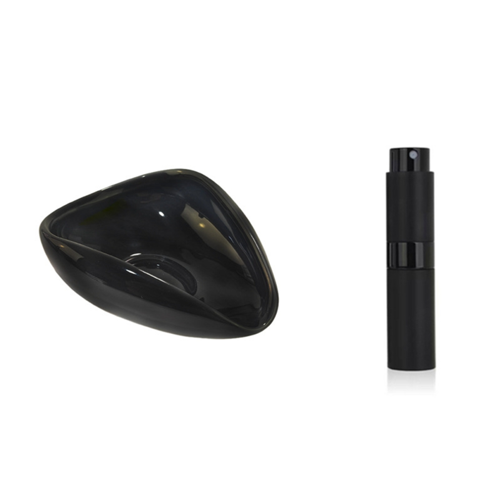 Coffee Bean Dosing Cup and Bottle Kit for Espresso,Coffee Bar Accessories,Ceramic Single Tray