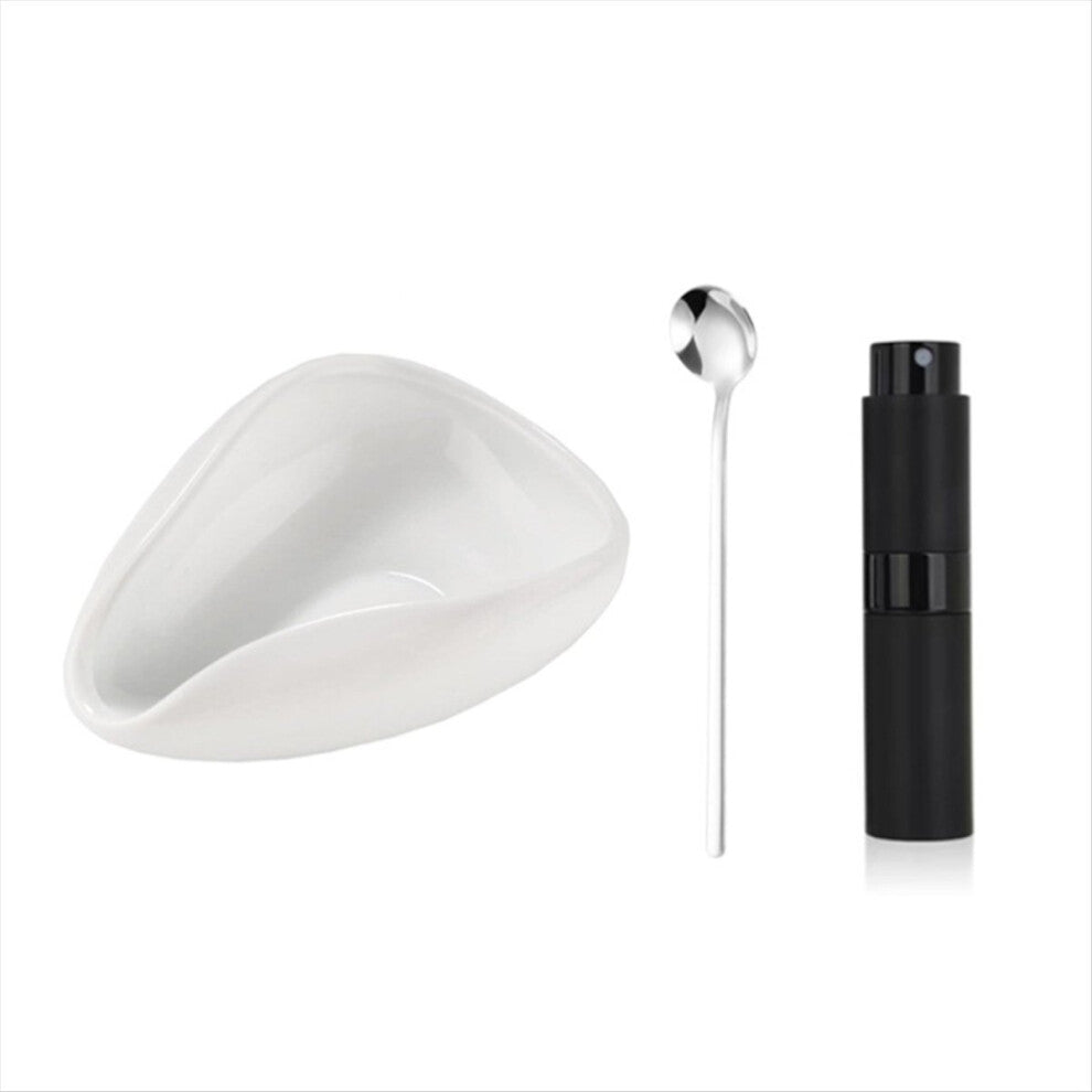 Coffee Bean Dosing Cup and RDT Bottle and Spoon Set,White