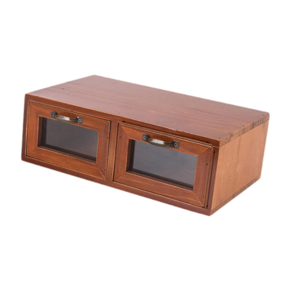 Tabletop Organization Accessories Wooden Jewelry Box Home Decor
