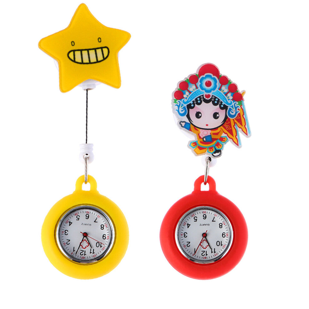 Nurse Watches Quartz Silicone Plastic 2pcs 3.9x1.6in