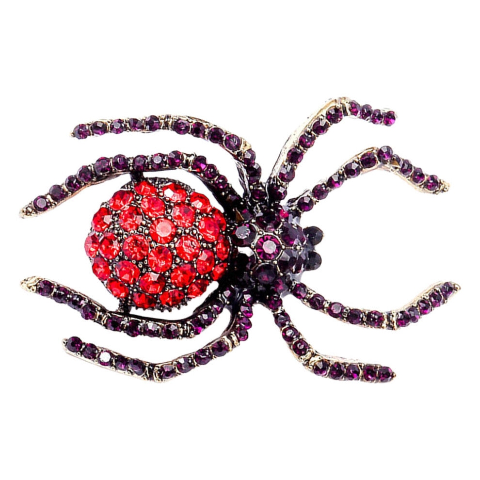 Rhinestone Brooch Pin Spider Jewellery Miss Crystal Breastpin Alloy