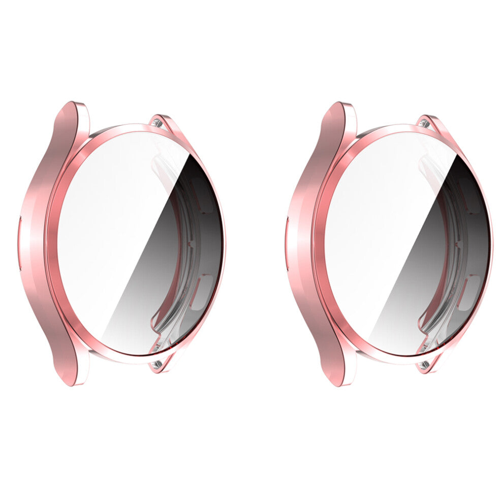 Watches Dome Cover Tpu Pink Full Coverage 2pcs