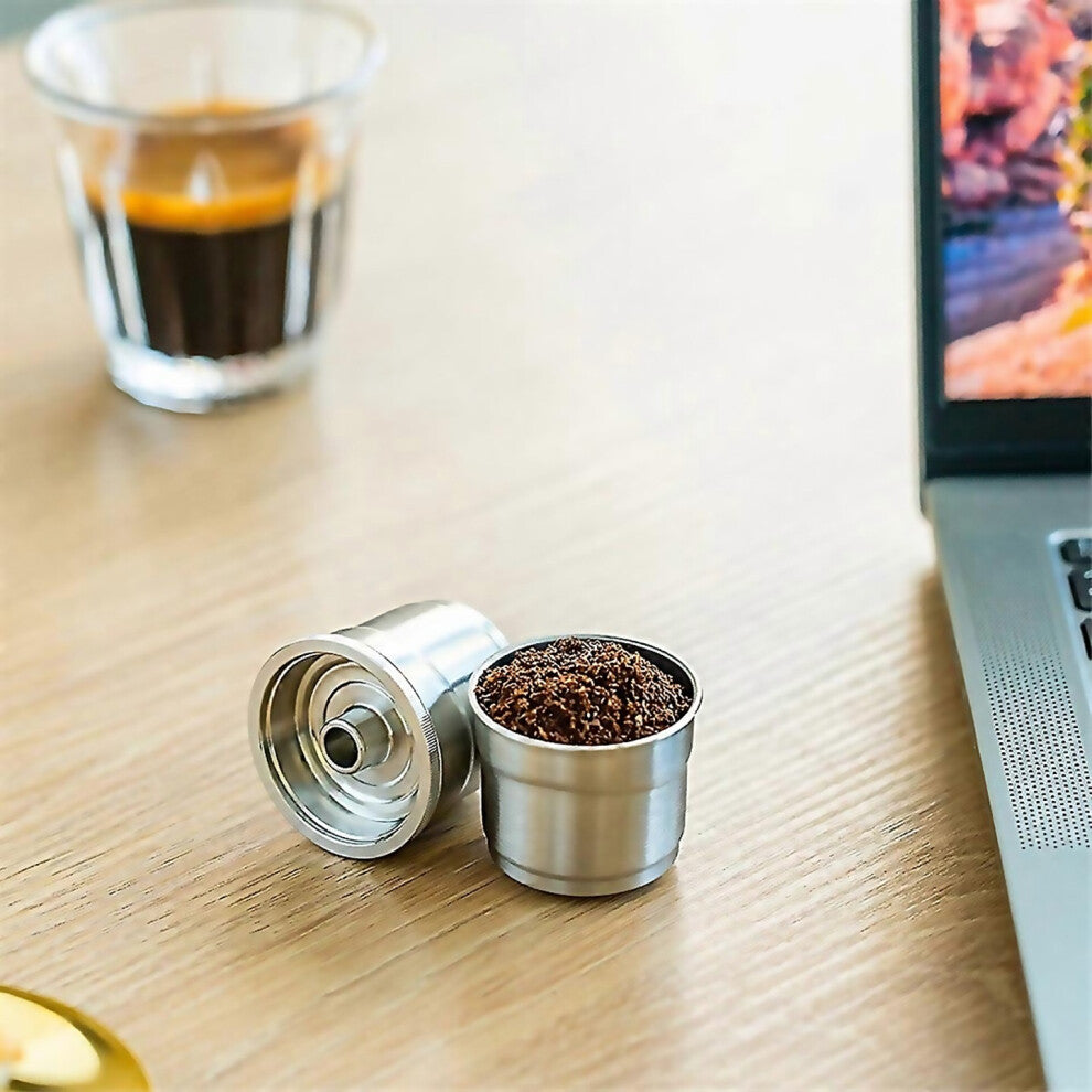 For 3pcs Reusable Capsule For Espresso Coffee Filter Pod For