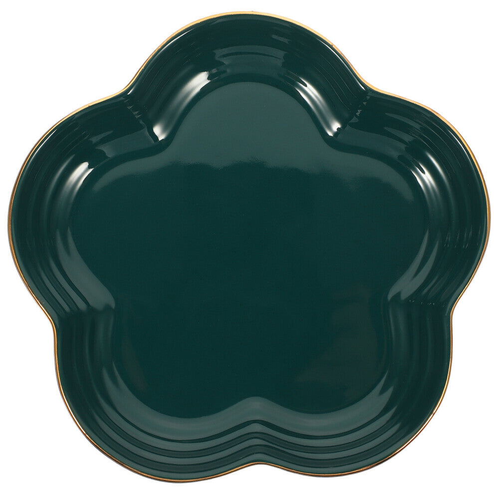 Plum Ornament Tray Flowers Household Miss Ceramics