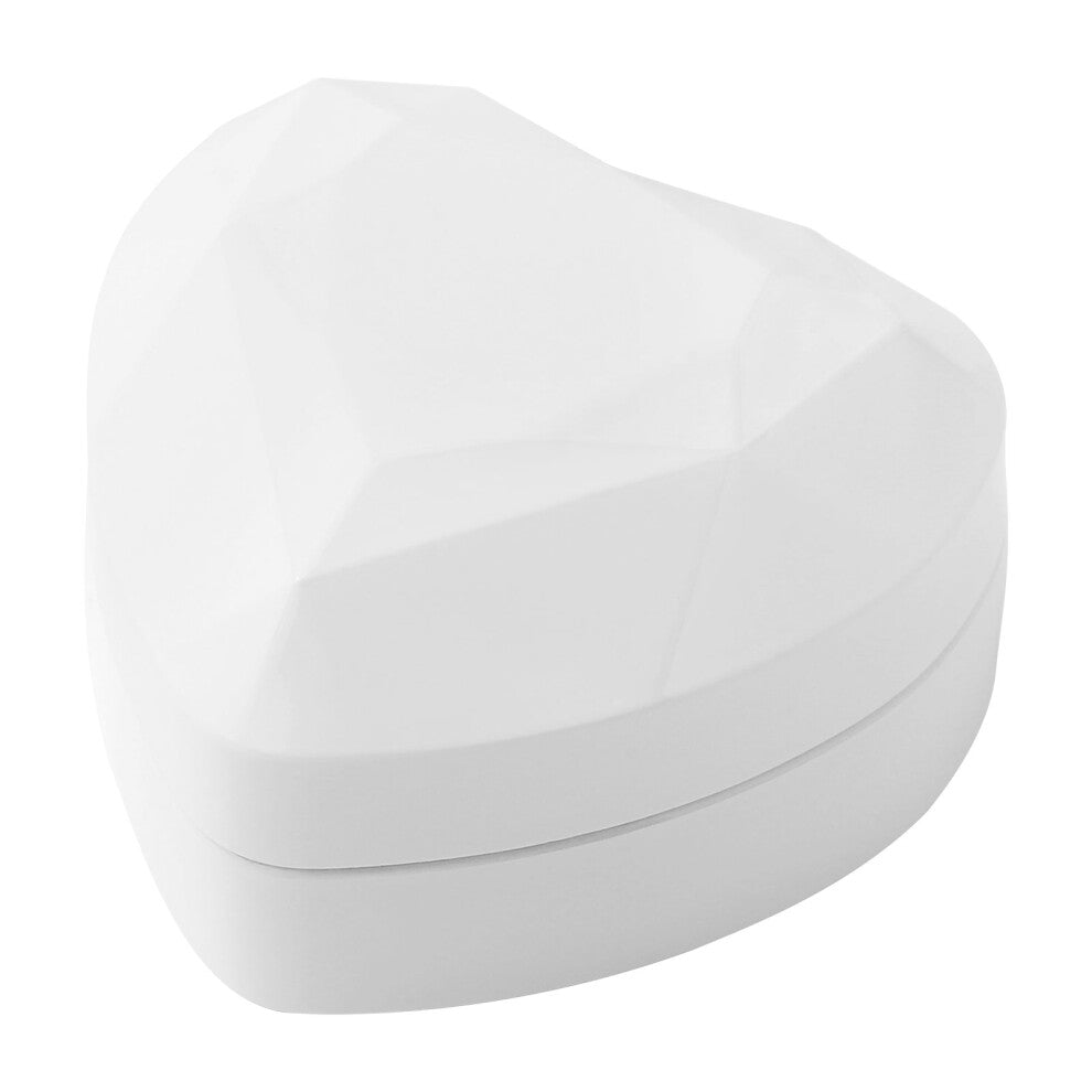 Heart Shaped Jewelry Box Plush Storage 1pack For Engagement