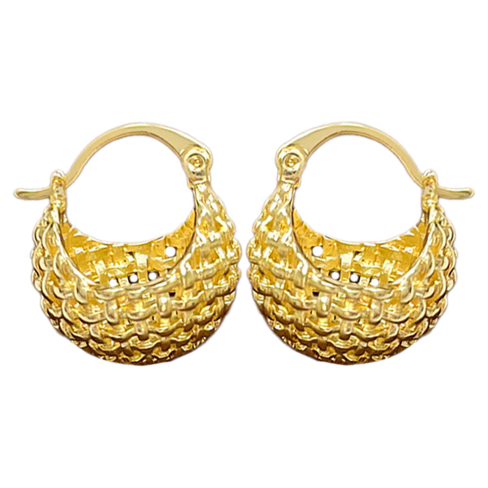 Women's Hoops Earrings Hoop Earrings Golden Alloy 1 Pair