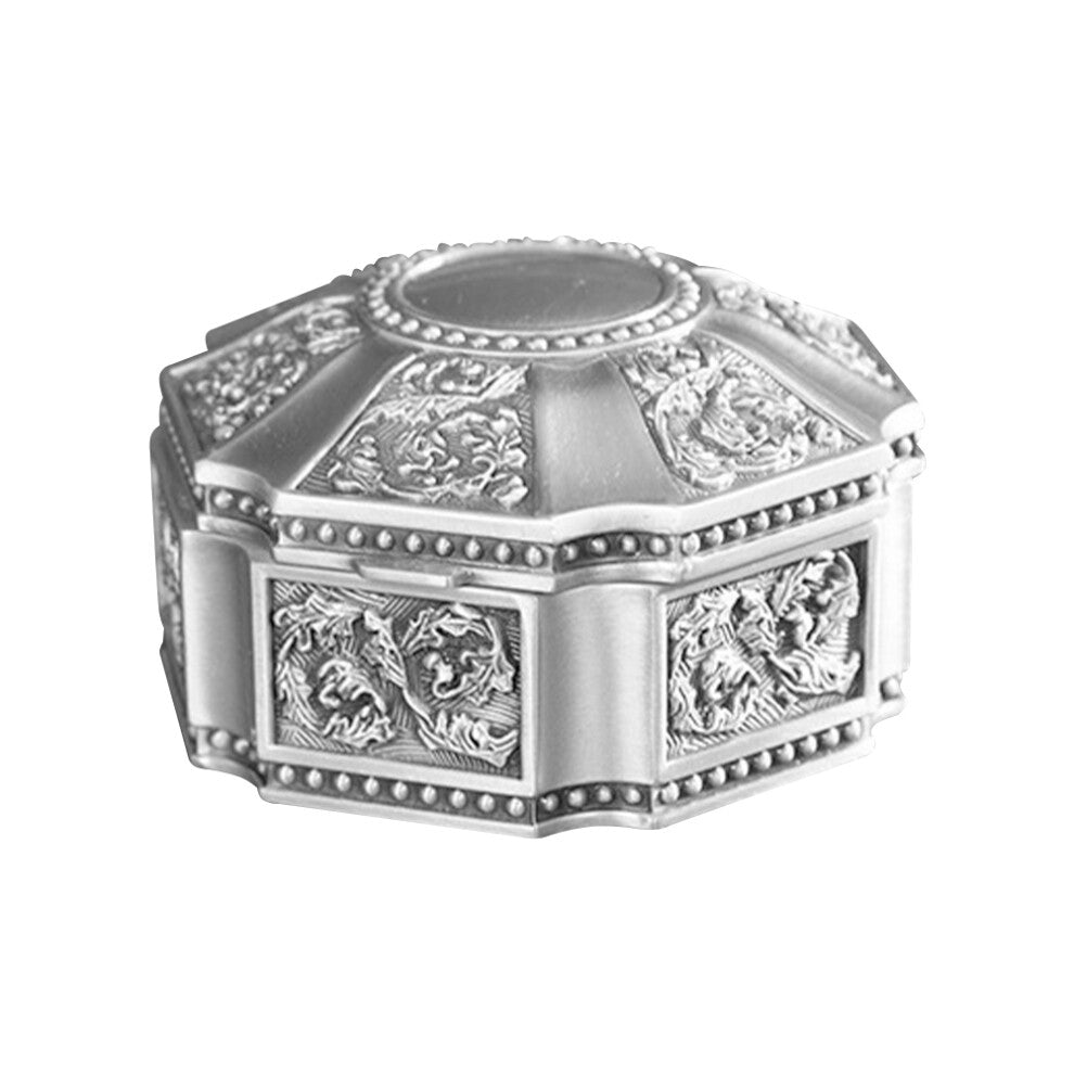 Box Storage Jewelry Desktop Decor Zinc Alloy