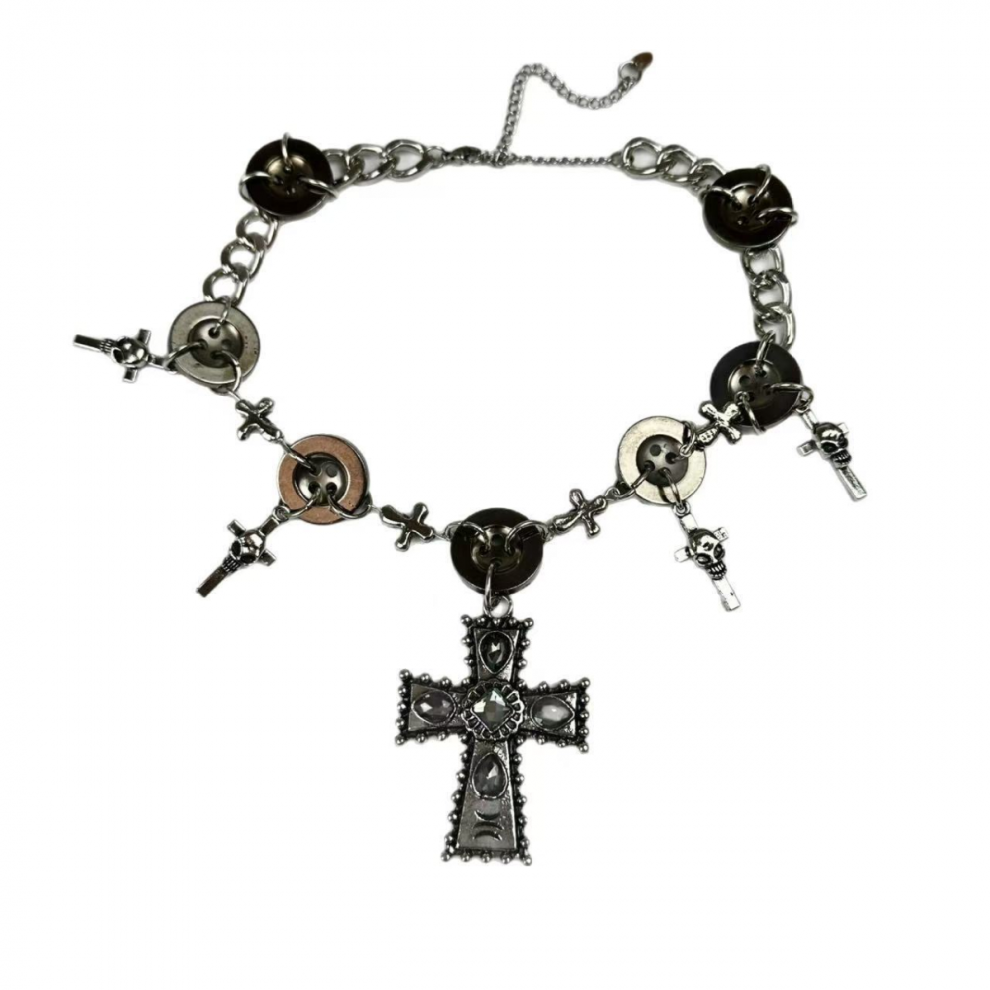 Vintage Gothic Punk Choker Evening Party Necklace Jewelry Decor Red Compatible with Rhinestone Pendant Necklace Party Favor Female